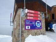 Segnaletica delle piste nell’area sciistica Sierra Nevada