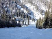 Difficile pista di gobbe sul versante posteriore