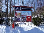 Mappa delle piste nel comprensorio sciistico