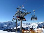 Uga-Express - 4pers.| Seggiovia ad alta velocità (ad agganciamento automatico) con cupole di protezione