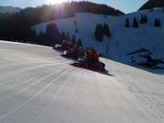 I gatti delle nevi entrano in azione