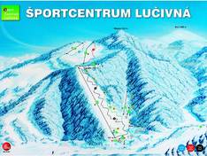 Mappa delle piste Mala Lučivná