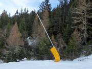 Innevamento con lance ad Aprica