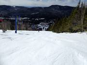 Pista di gobbe sotto la seggiovia quadriposto