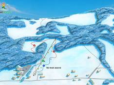Mappa delle piste Jezerné - Tabačka