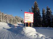 Segnaletica delle piste nell’area sciistica Galsterberg