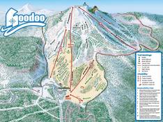 Mappa delle piste Hoodoo Ski Area