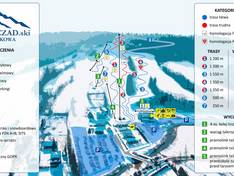 Mappa delle piste Biezczadski Wańkowa
