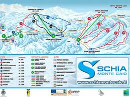 Mappa delle piste Schia - Monte Caio