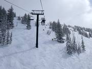 Pendii ripidi presso la seggiovia Great Western Express