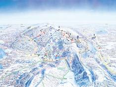 Mappa delle piste Ruka