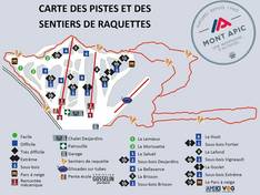 Mappa delle piste Mont Apic