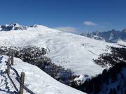 Vista dalla stazione a monte Le Cune verso il Lastè