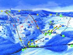 Mappa delle piste Paseky nad Jizerou