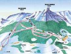 Mappa delle piste Laye