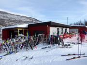 Sosta presso la stazione a valle Svansjön