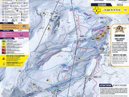 Mappa delle piste Les 2 Alpes
