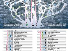 Mappa delle piste Mont Shefford