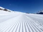 Preparazione perfetta delle piste nell’area sciistica Zuoz