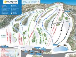Mappa delle piste Mount Peter
