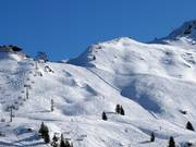 Vista sulla pista difficile presso la seggiovia Nova