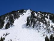Terreno ripido a partire dall'High Traverse