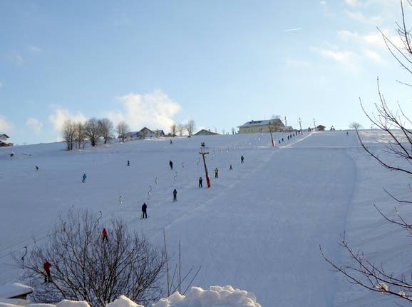 Vista sulla pista da sci presso lo skilift Mühlberg