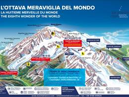 Mappa delle piste Monte Bianco - Courmayeur