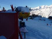 Cannone da neve a Les Arcs