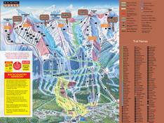 Mappa delle piste Kicking Horse - Golden
