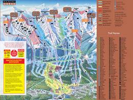 Mappa delle piste Kicking Horse - Golden