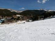 Vista sul Winter Park Village con gli hotel