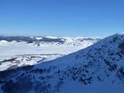 Vista da Savin Kuk verso est