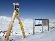 Mappa delle piste nel comprensorio sciistico