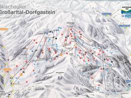 Mappa delle piste Dorfgastein/Großarltal