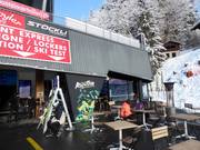 RocStar alla stazione a valle di Villars