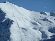 Piste di gobbe presso la seggiovia Inversens