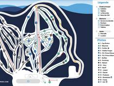 Mappa delle piste Vallée du Parc