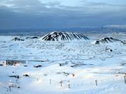Vista dalla cima Kóngsgil fino al mare