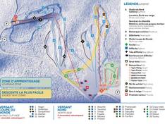 Mappa delle piste Mont Cascades