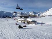 Pista per principianti e tappeto coperto Viderböden sull'Idalp