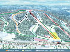 Mappa delle piste Hidden Valley (AB)