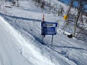 Segnaletica delle piste nell’area sciistica Dundret Lapland