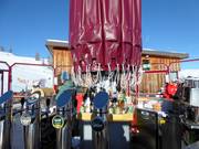 Schirmbar Gadein alla stazione a monte della cabinovia