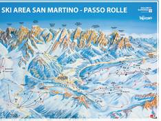 Mappa delle piste Passo Cereda