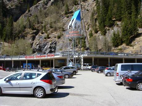 Mölltal: Accesso nei comprensori sciistici e parcheggio – Accesso, parcheggi Mölltaler Gletscher (Ghiacciaio Mölltaler)