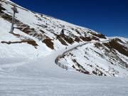 Facile pista di collegamento nel comprensorio sciistico