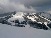 Vista sulle piste al Prarion