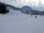Buona preparazione delle piste nell’area principianti