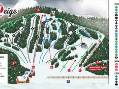 Mappa delle piste Belle Neige